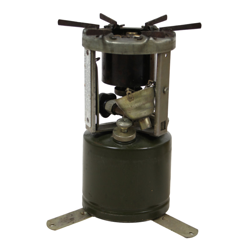 Réchaud M-1941, AMERICAN 1944, avec container C.M. MFG. CO. 1944, dans son carton