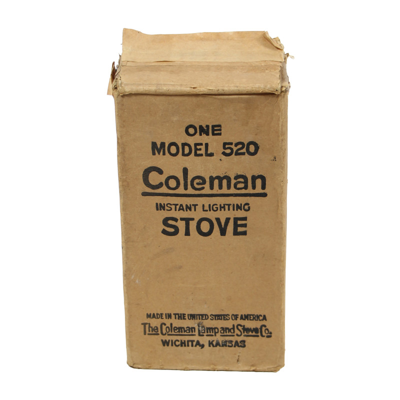 Réchaud M-1941, AMERICAN 1944, avec container C.M. MFG. CO. 1944, dans son carton