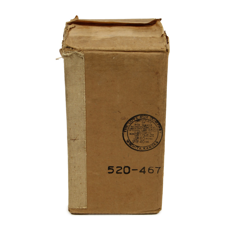 Réchaud M-1941, AMERICAN 1944, avec container C.M. MFG. CO. 1944, dans son carton