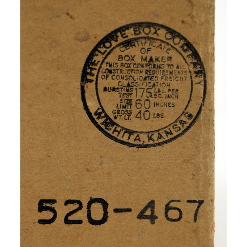 Réchaud M-1941, AMERICAN 1944, avec container C.M. MFG. CO. 1944, dans son carton