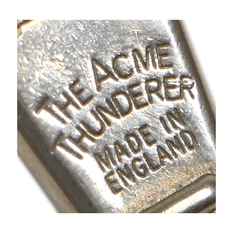 Whistle, Chrome-Plated Brass, THE ACME THUNDERER, Made in England