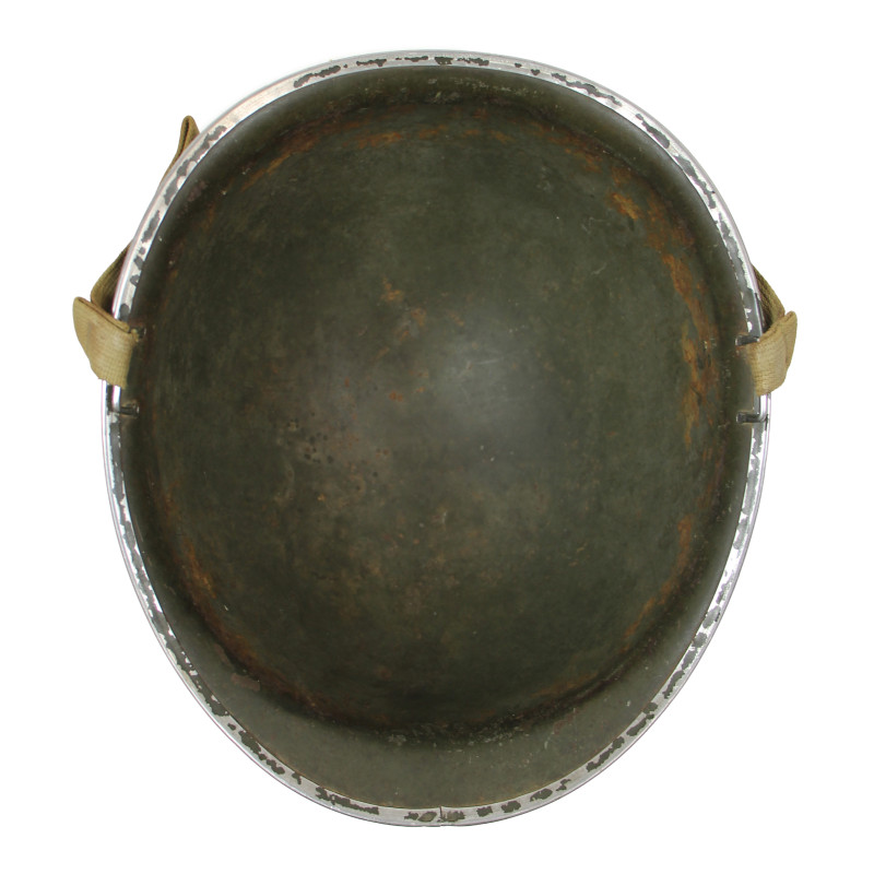 Casque M1, pattes fixes, Pfc. Jack Terrell, Co. A, 39th Inf. Regt., 9th Infantry Division, WIA, ETO