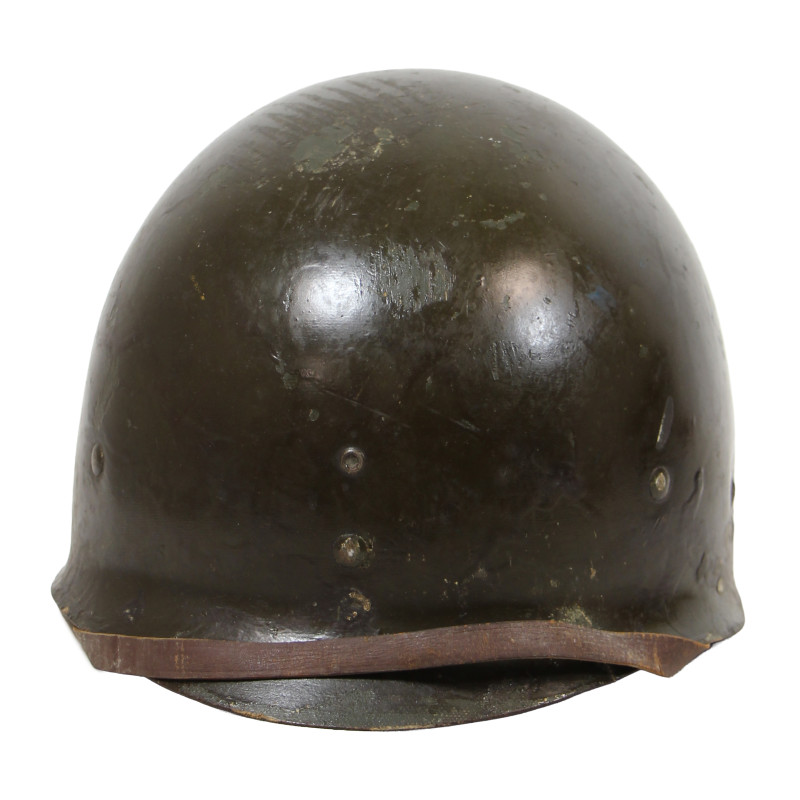Helmet, M1, Fixed Loops, Pfc. Jack Terrell, Co. A, 39th Inf. Regt., 9th Infantry Division, WIA, ETO