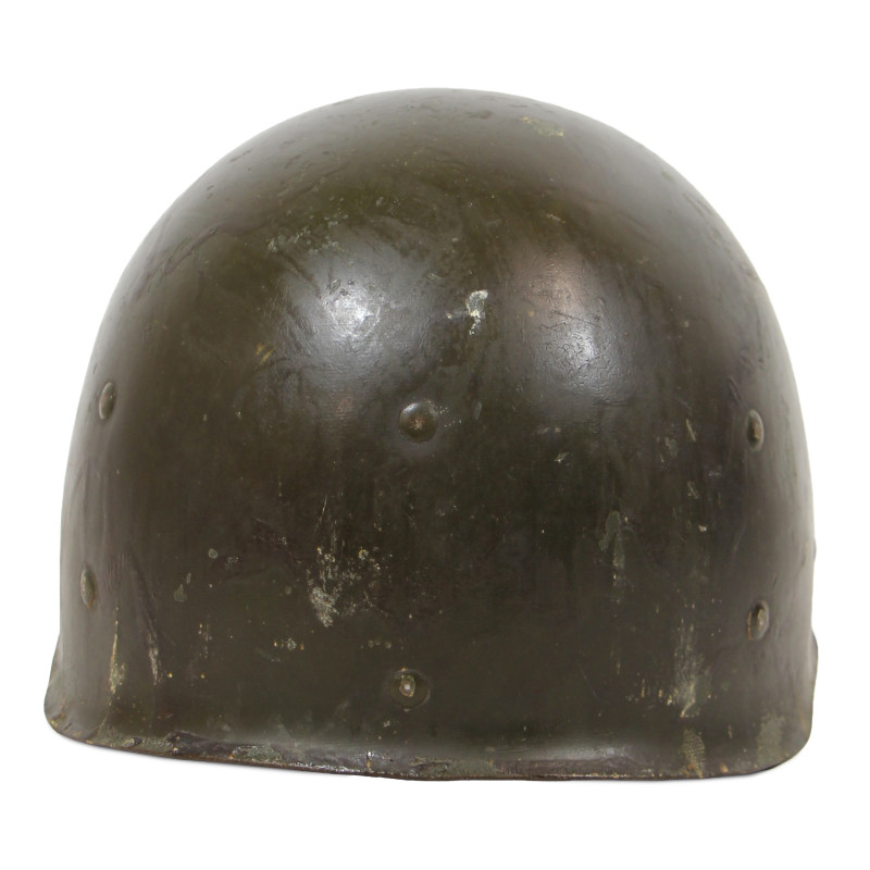 Helmet, M1, Fixed Loops, Pfc. Jack Terrell, Co. A, 39th Inf. Regt., 9th Infantry Division, WIA, ETO
