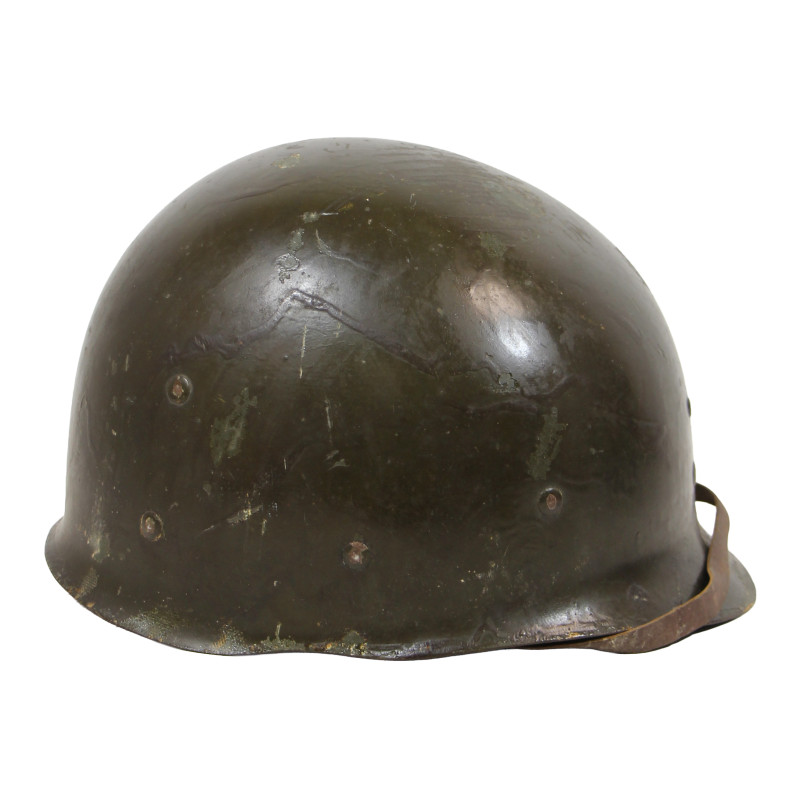 Casque M1, pattes fixes, Pfc. Jack Terrell, Co. A, 39th Inf. Regt., 9th Infantry Division, WIA, ETO