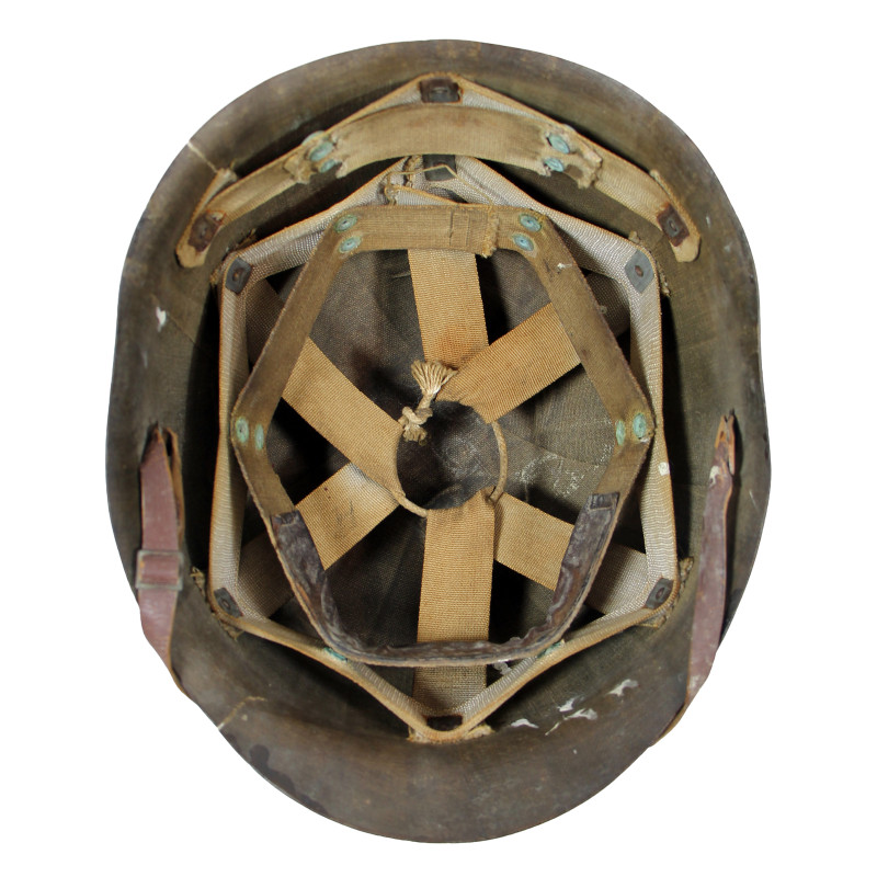 Casque M1, pattes fixes, Pfc. Jack Terrell, Co. A, 39th Inf. Regt., 9th Infantry Division, WIA, ETO