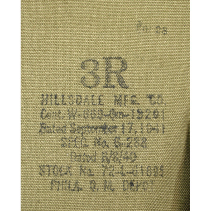 Guêtres en toile, US Army, 3R, HILLSDALE MFG. CO. 1941