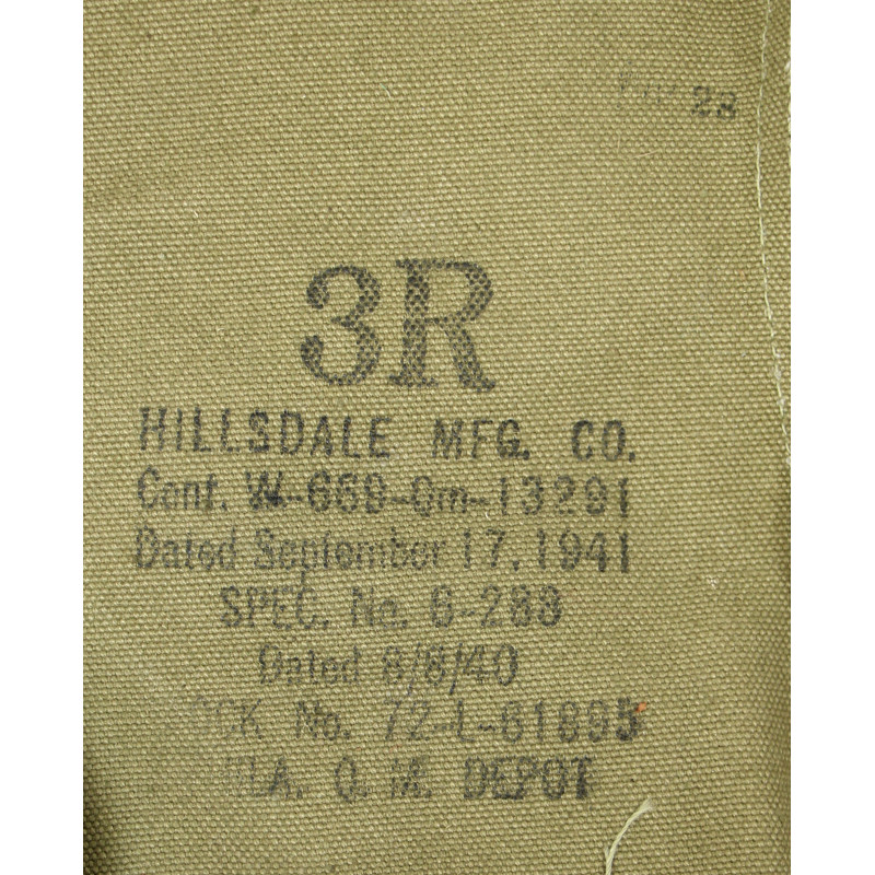 Guêtres en toile, US Army, 3R, HILLSDALE MFG. CO. 1941