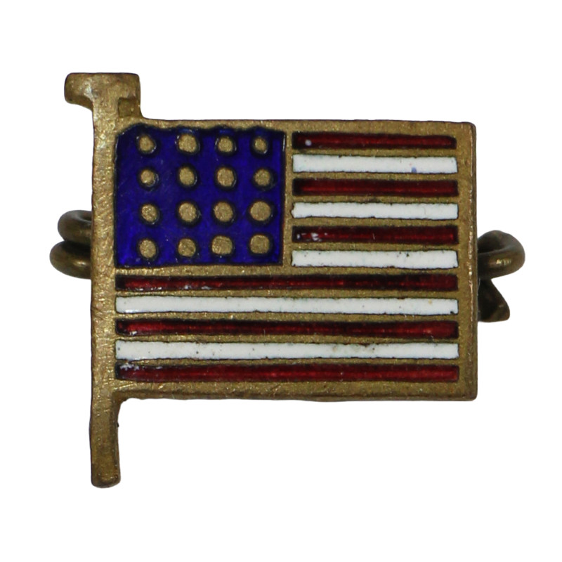 Badge émaillé patriotique, à épingle