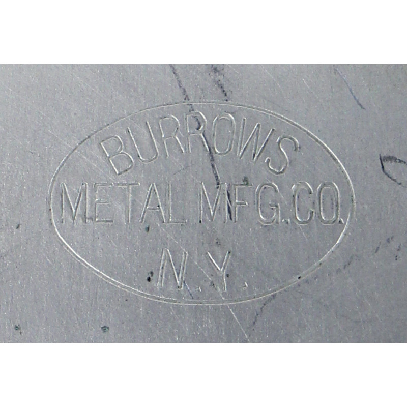 Stérilisateur médical, BURROWS METAL MFG. CO.