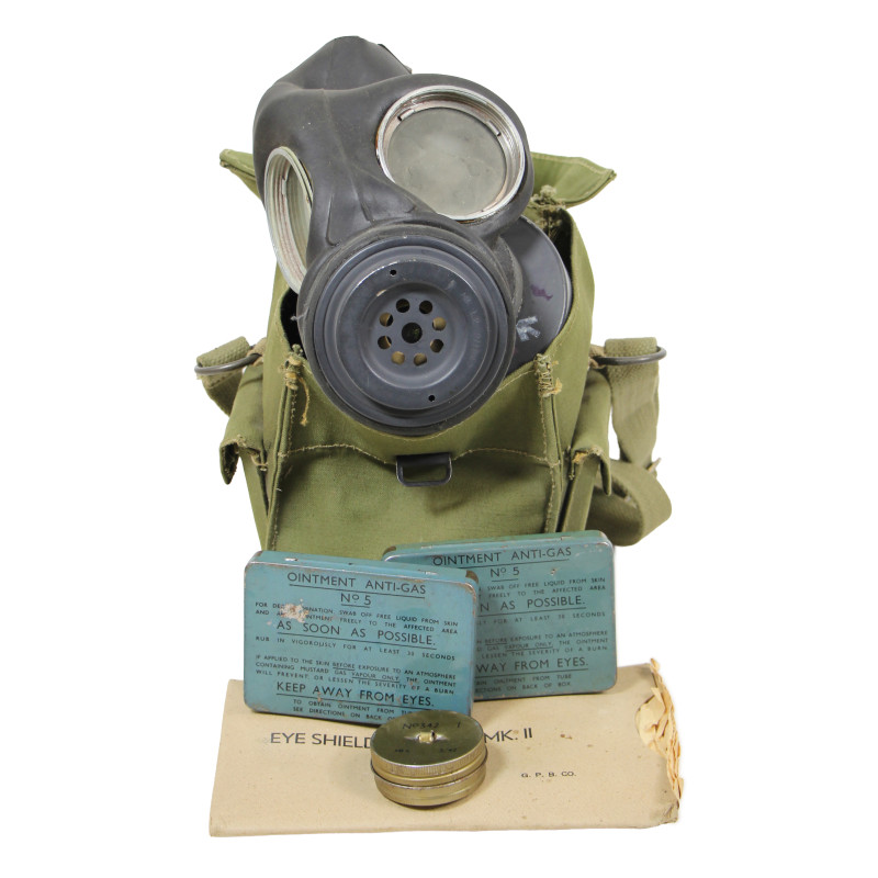 Masque à gaz britannique, Lightweight, complet, 1943