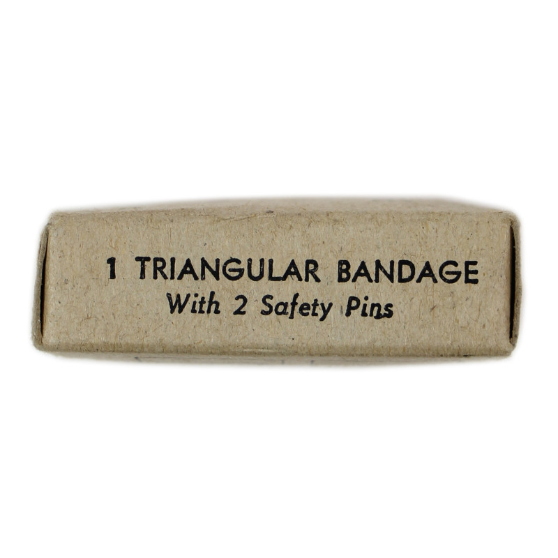 Bandage triangulaire, MILLBURN MILLS, Inc., 1942, Item No. 92040, intact