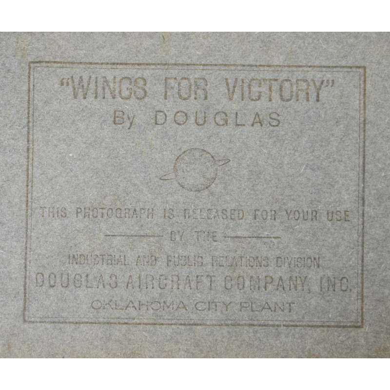 Photographie, C-47 Skytrain, USAAF, "Wings for Victory", DOUGLAS AIRCRAFT COMPANY, INC.