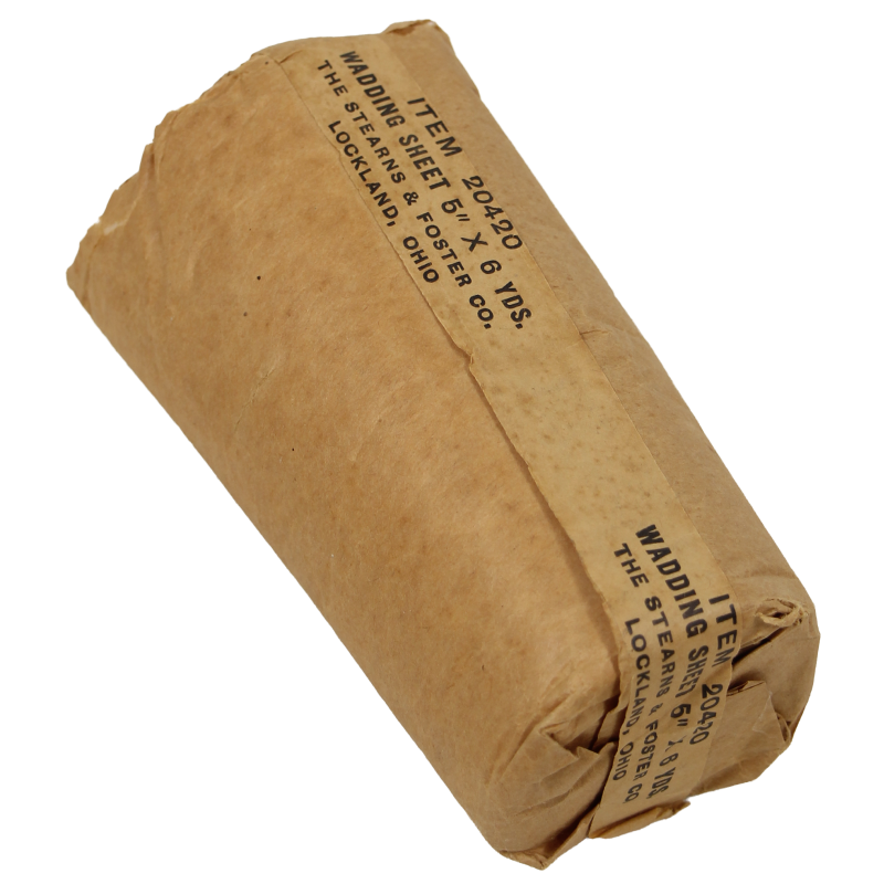 Paquet de coton absorbant, USA MD, Item No. 20420, The Stearns & Foster Co.