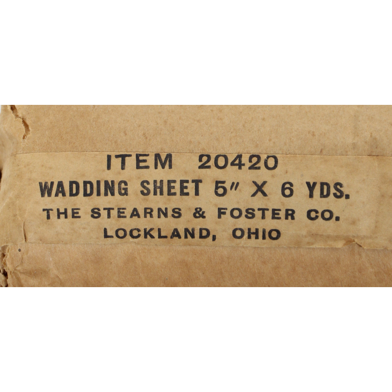 Paquet de coton absorbant, USA MD, Item No. 20420, The Stearns & Foster Co.