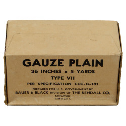 Bandage, Gauze plain, 36 inches x 5 yards, Type VII, Bauer & Black