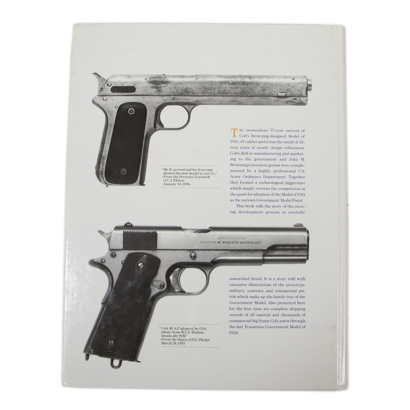 Livre, The Government Models - The Development of the Colt Model of 1911