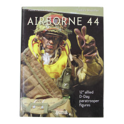 Book, AIRBORNE 44, 12" allied D-Day paratrooper figures