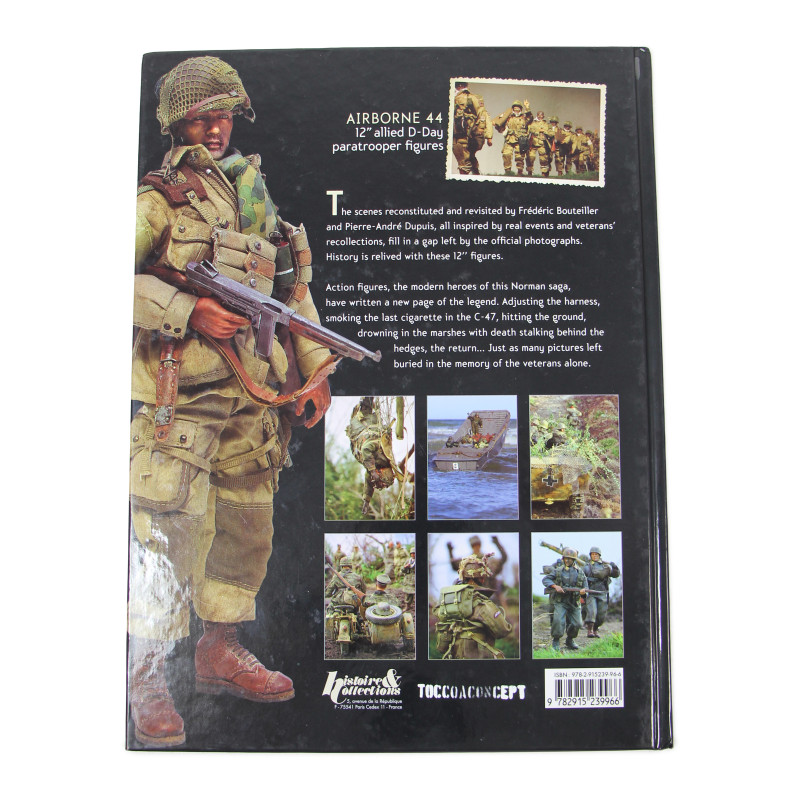 Book, AIRBORNE 44, 12" allied D-Day paratrooper figures