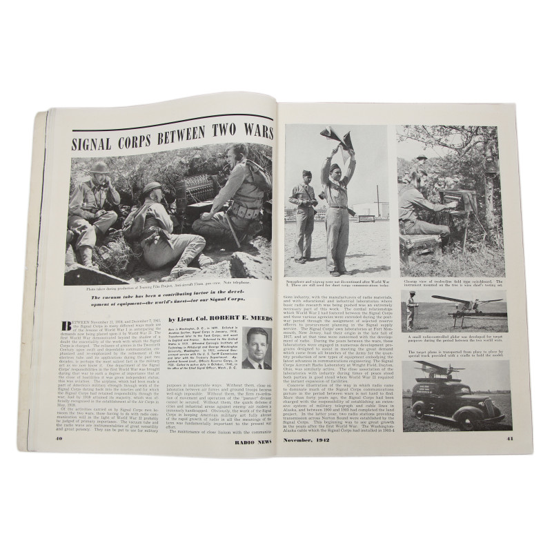 Magazine, Radio News, Special US Army Signal Corps Issue, November 1942