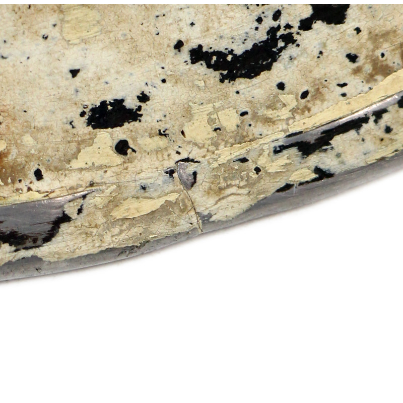 Casque M1, pattes fixes, camouflage blanc, Bataille des Ardennes, liner Westinghouse
