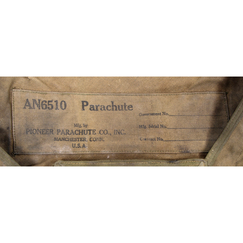Enveloppe de parachute AN-6510, USAAF, PIONEER PARACHUTE CO., INC.
