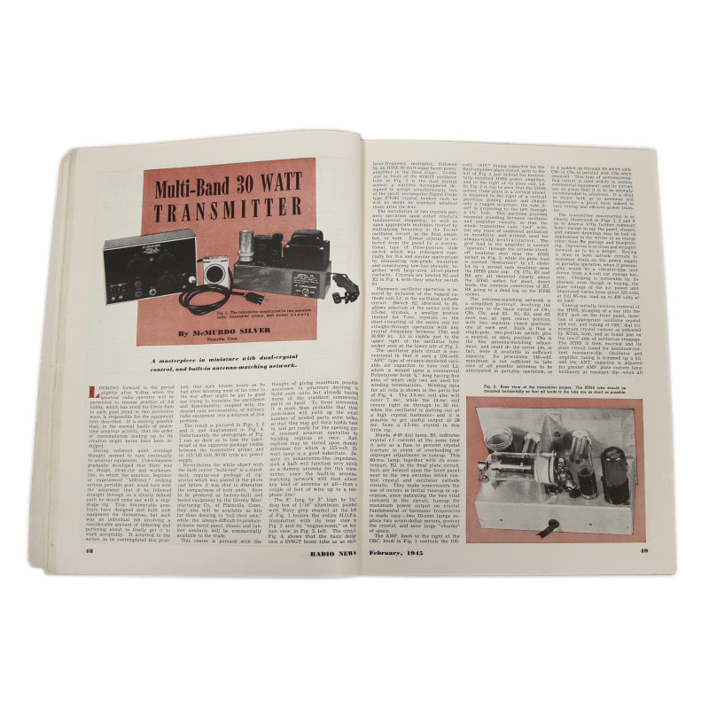 Magazine, Radio News, février 1945