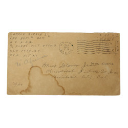 Enveloppe, S1c Harold Riddle, 2nd NBB, 1943