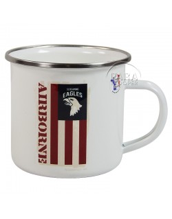 Cup, Enameled metal, 101st AB, D-Day Experience