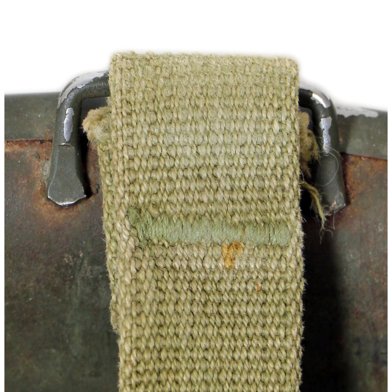 Casque M1, pattes fixes, liner Firestone, S/Sgt. Charles E. Kurtz, 35th Inf. Div., Normandie, Bastogne