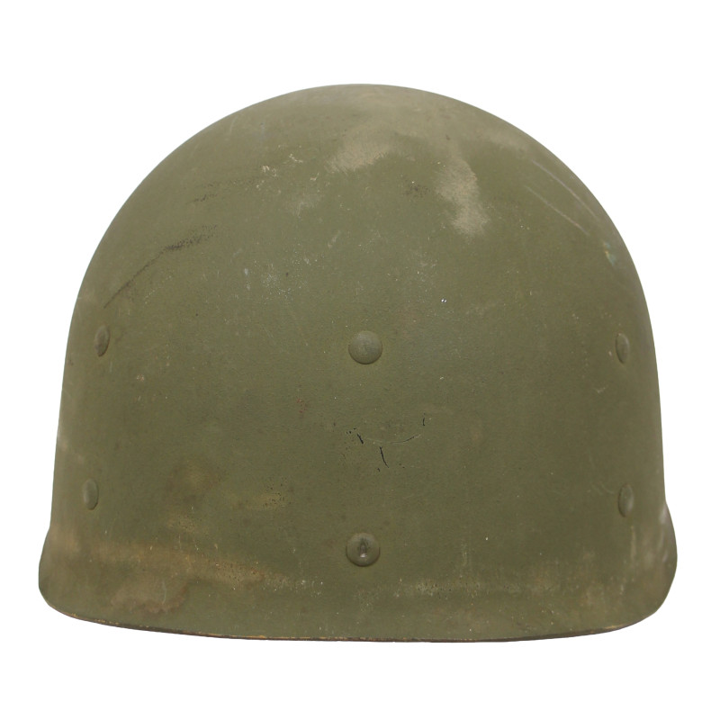 Casque M1, pattes fixes, liner Firestone, S/Sgt. Charles E. Kurtz, 35th Inf. Div., Normandie, Bastogne
