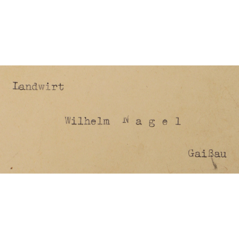 Diplôme d'attribution, Medaille zur Erinnerung an den 13. März 1938 (Anschluss), 4 novembre 1939