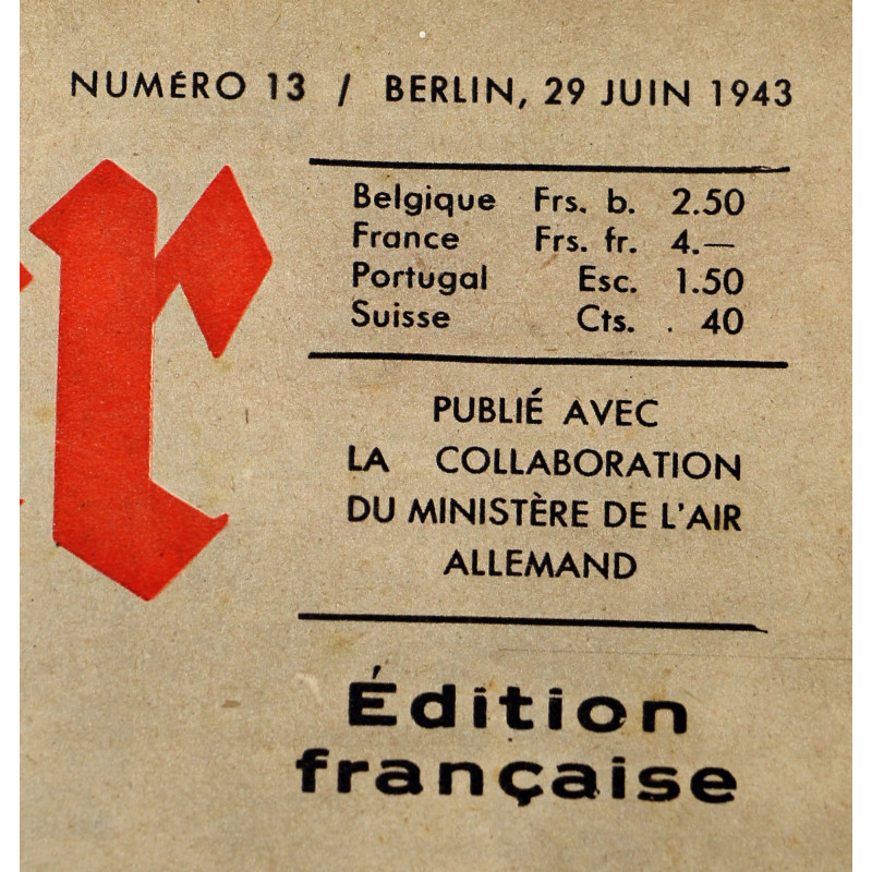 Magazine, Der Adler, 29 juin 1943, édition française