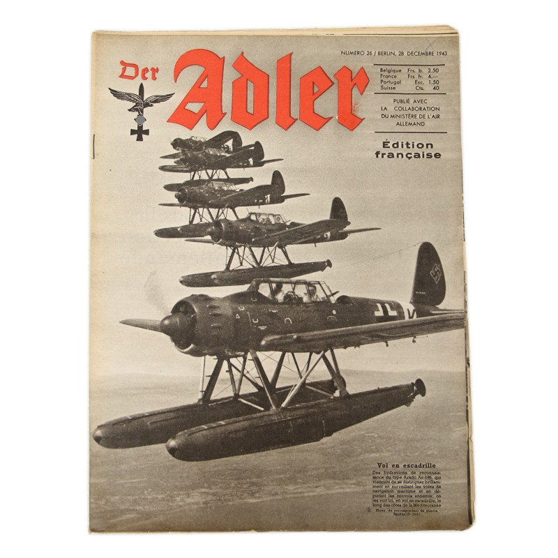 Magazine, Der Adler, 28 décembre 1943, édition française
