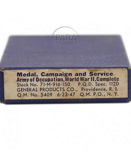 Médaille, Army of Occupation, dans sa boîte