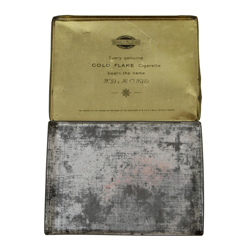 Boîte de cigarettes, GOLD FLAKE, W.D. & H.O. WILLS, vide