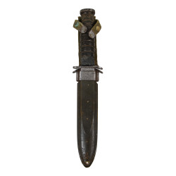 Knife, Trench, USM3, CASE 1943 on Blade, with Scabbard, USM8, 1st Type, Named