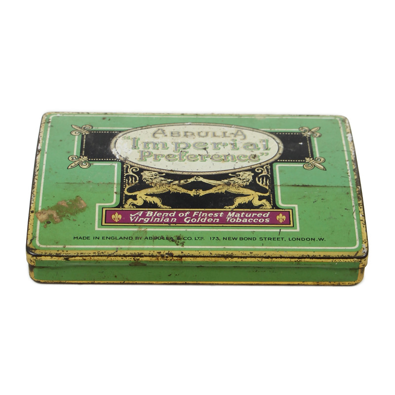 Boîte de cigarettes, ABDULLA "Imperial Preference", vide