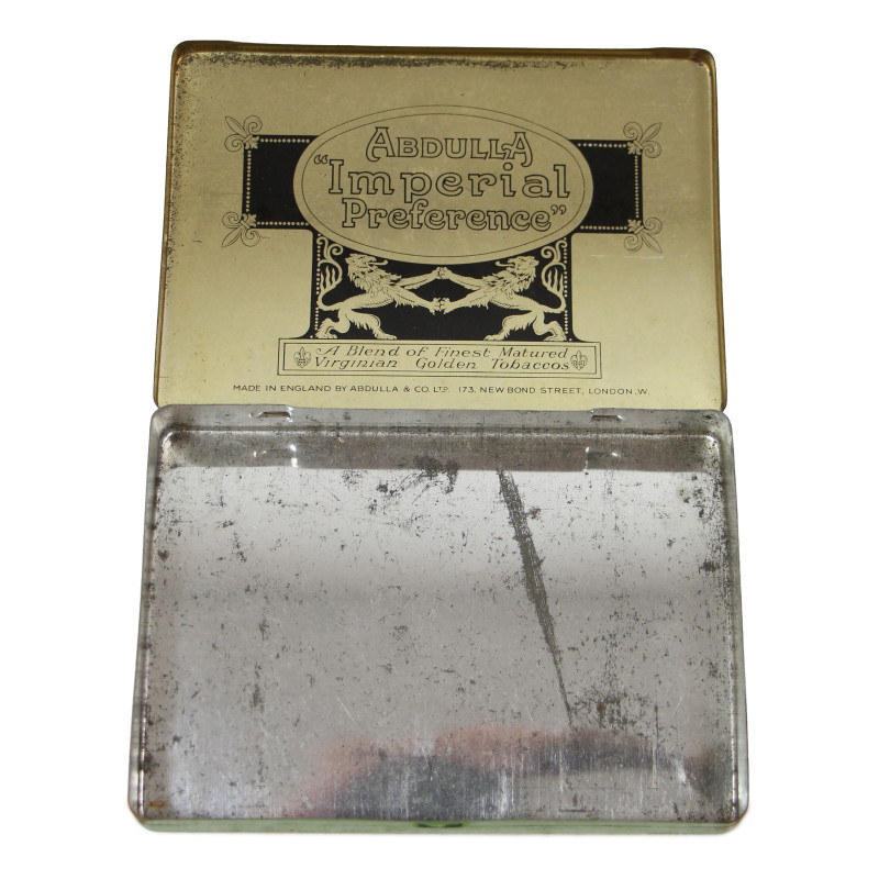 Boîte de cigarettes, ABDULLA "Imperial Preference", vide