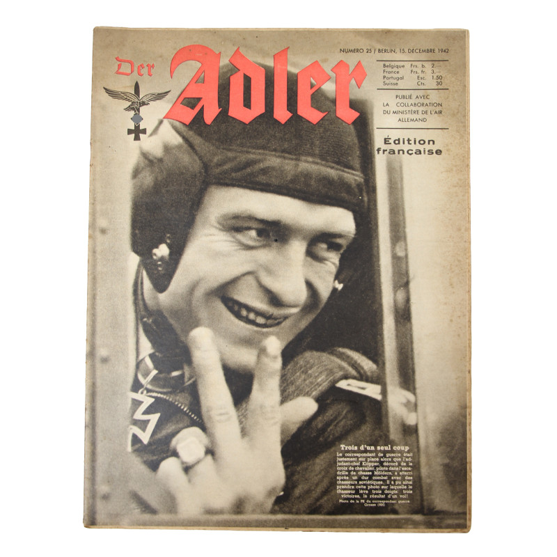 Magazine, Der Adler, 15 décembre 1942, édition française