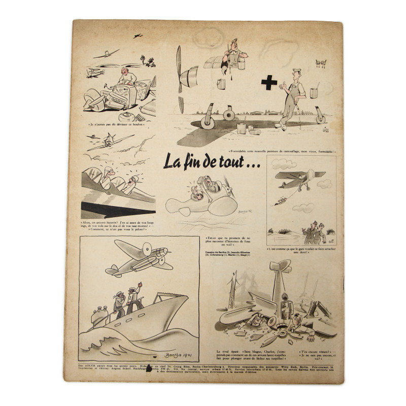 Magazine, Der Adler, 15 décembre 1942, édition française