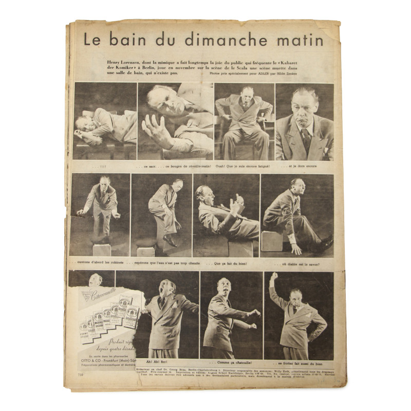 Magazine, Der Adler, 30 novembre 1943, édition française