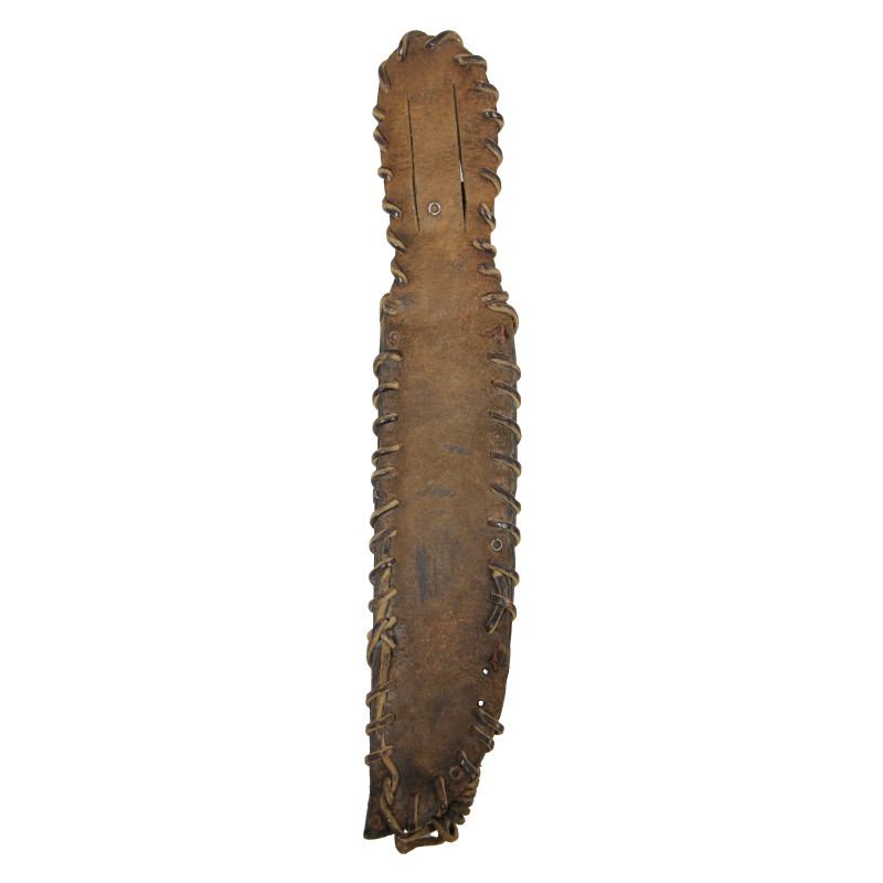 Couteau de combat, acquisition personnelle, avec fourreau en cuir artisanal, USMC