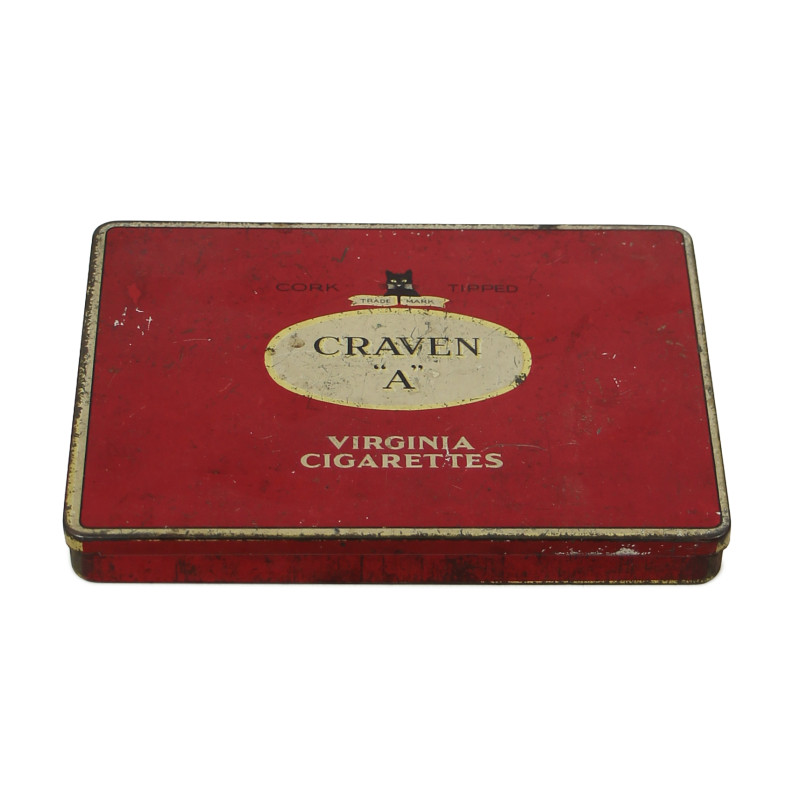 Boîte de cigarettes, CRAVEN "A", vide