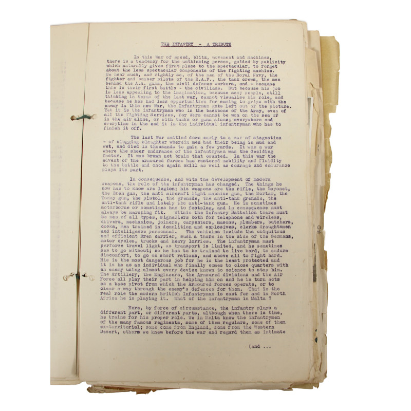 Rapport britannique, Battle of Malta, Siège de Malte, 1943