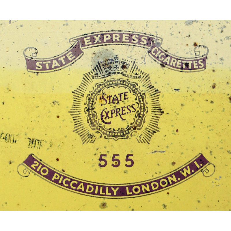 Tin, 50-Cigarette, STATE EXPRESS, Empty