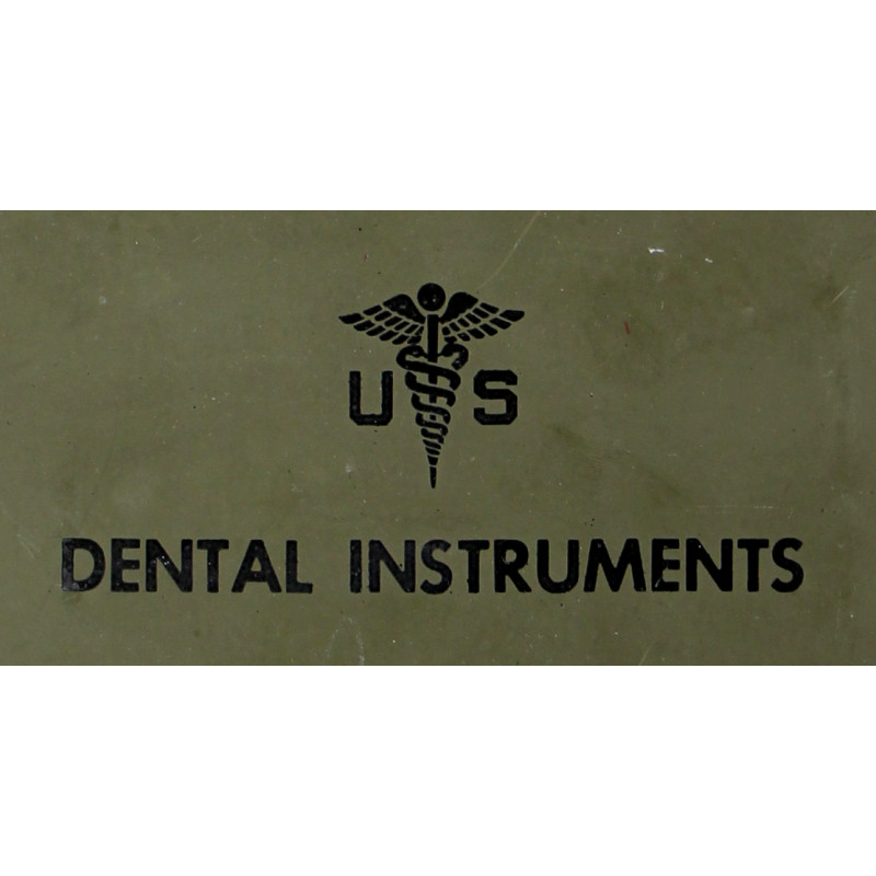 Boîtier, instruments de dentiste, US Army Medical Department