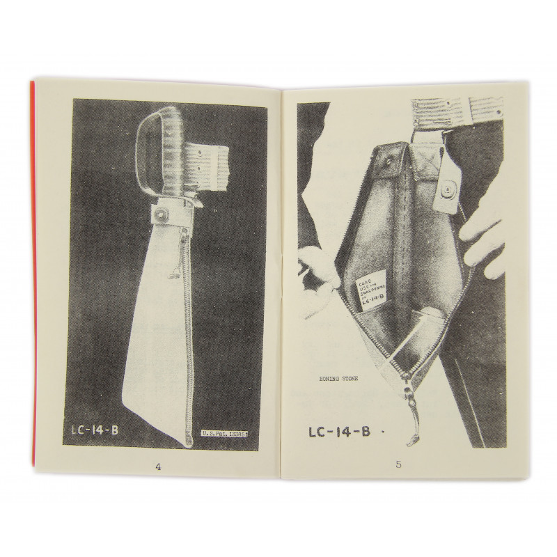 Livret, CARE, USE and SHARPENING of Knife LC-14-B, Woodman's Pal, 1942