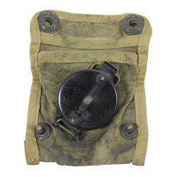 Boussole de marche, W. & L.E. GURLEY, avec pochette imprégnée