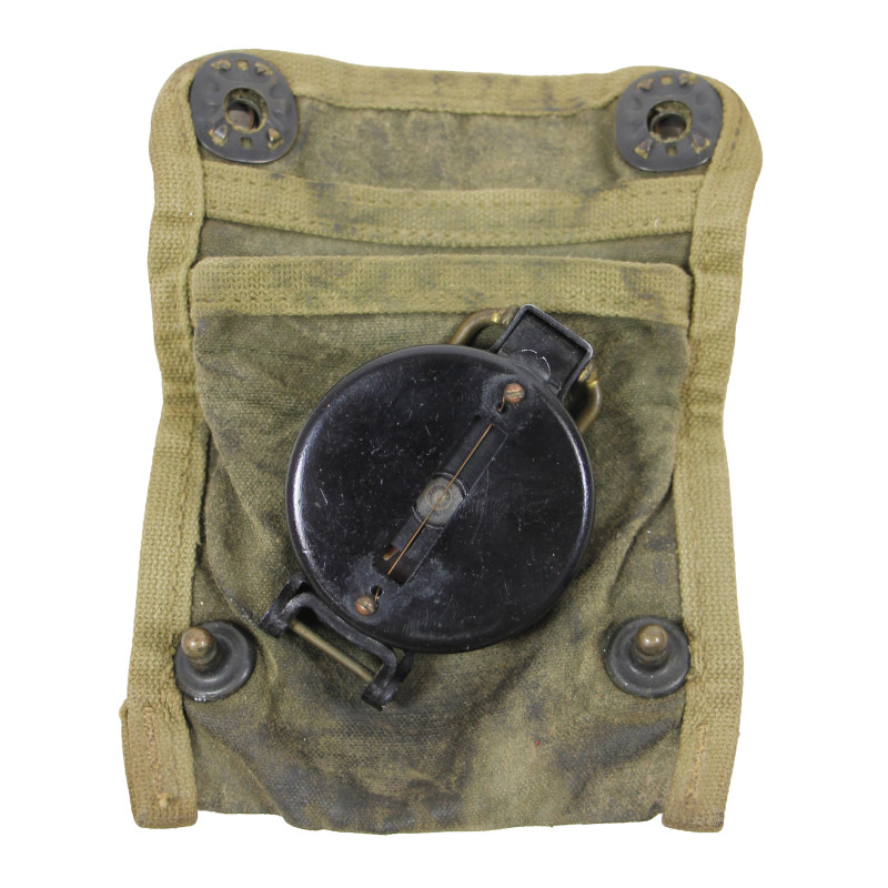 Boussole de marche, W. & L.E. GURLEY, avec pochette imprégnée